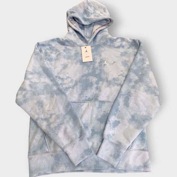 Nike Air Jordan x J. Balvin Blue Fleece Hoodie DR2958-447 Mens size Medium New - Picture 1 of 12